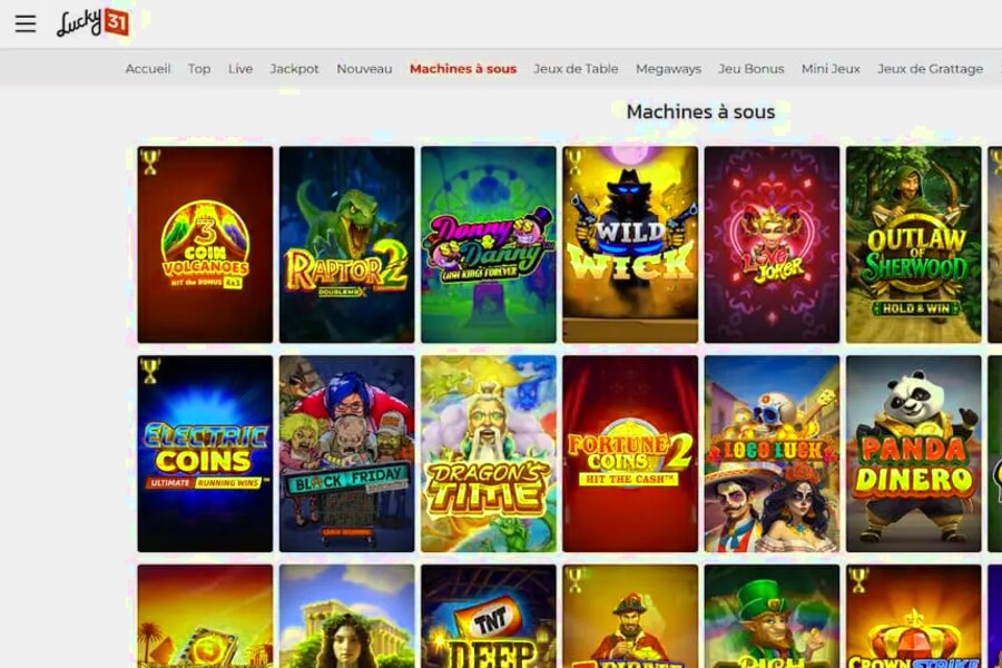 Lucky31 Casino : Codes Promo Exclusifs et Offres Spéciales